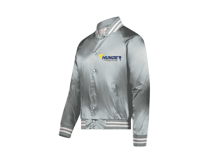 Satin Baseball Jacket With Embroidered Logo (adult) image 1