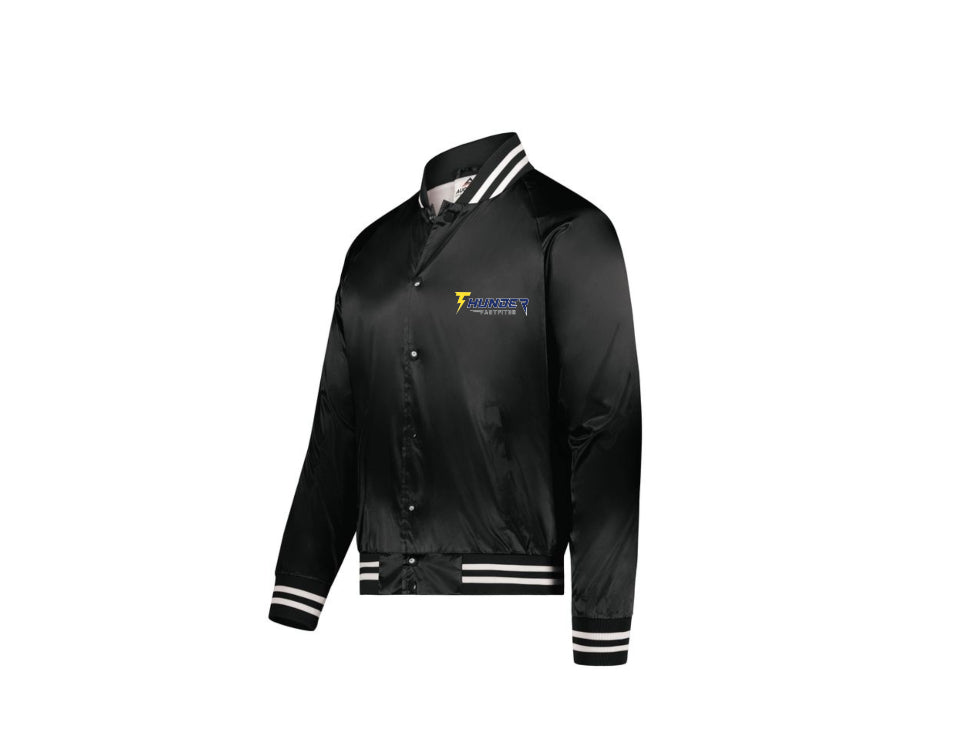 Satin Baseball Jacket With Embroidered Logo (adult) image 0